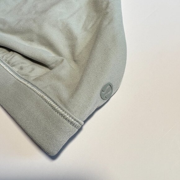 Lululemon Nulu Triangle Bralette in Jade Green (green-ish grey) Size 6 - Picture 2 of 7